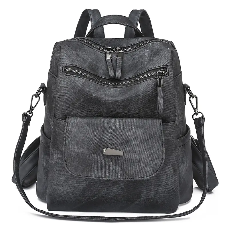 Hot Sale Fashion Shoulder Bag Leather Anti-theft Travel Backpack, Designer Convertible Backpack Purse for women
