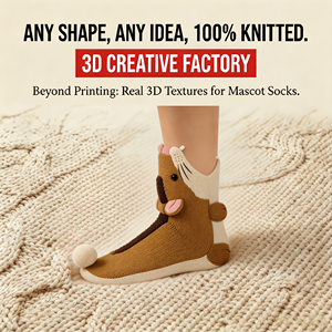 Chaussettes 3D mignonnes en forme de hamster pour les amoureux des animaux, jouet en peluche kawaii, cadeau unisexe pour enfants et adultes, vente en gros, tricot personnalisé, livraison directe d'usine - Product Image 1