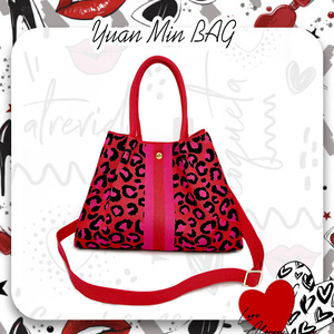 Borsa Tote da Donna in Maglia 3D Leggera e Portatile, Multifunzionale, per Viaggi e Tempo Libero, con Stampa Leopardata - Product Image 1