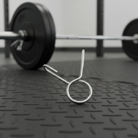 Colliers de ressort de torsion en acier pour barre d'haltères, capacités de charge de 90 lb, pour droitiers/gauchers, pour la gym et le fitness