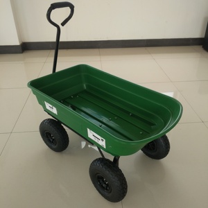 Cargo Beach Trolley Rolling Utility <strong>Wagon</strong> Yard Garden <strong>Dump</strong> Lawn <strong>Cart</strong> Heavy Duty 4 Wheel Plastic Shopping Tools Industrial OEM - Product Image 4