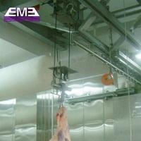 Système d'abattoir à petite échelle en acier inoxydable, ligne de transformation d'abattage, moteur, palan de levage de vache à haute productivité pour