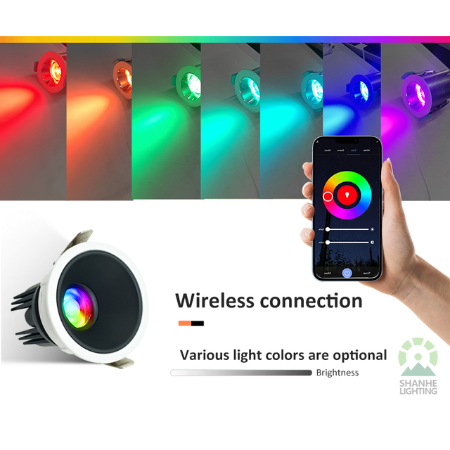 Ceiling Whole Downlight WiFi Tuya ZigBee LED Smart Life APP Control Recessed Downlight with Remoter
