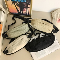 Sac banane unisexe léger et décontracté, résistant à l'eau, avec sangle réglable, sac de poitrine bandoulière pour voyage, sport et usage quotidien