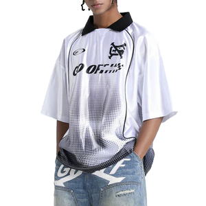 Camiseta Deportiva de Fútbol Número 10, Estilo Clásico Urbano, Blanca, Tejida, de Malla, Corte Holgado, Personalizada para Hombre - Product Image 1