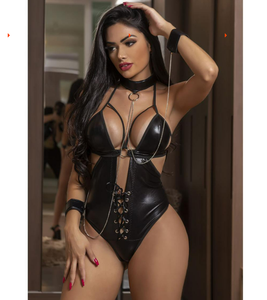 B196 Sexy Lingerie Volwassen Vrouw Hot Black Lakleer Lingerie Vrouwen Ondergoed Vrouwen Ondergoed Vrouwen Ondergoed - Product Image 2