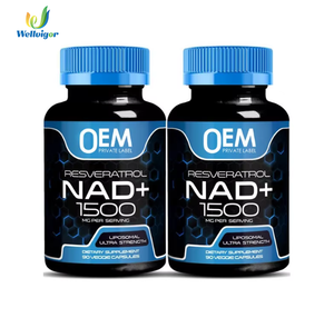 Capsules de Resvératrol Liposomal NAD+ 1500MG |   Complément alimentaire ultra puissant anti-âge et réparateur cellulaire (OEM Private Label) - Product Image 1