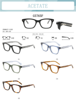 G5765F Lunettes optiques carrées vintage unisexe, monture intégrale en acétate écaille de tortue, détails rivetés, montures de lunettes tendance