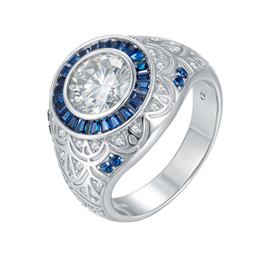 2025 Новинка, разноцветное кольцо с муассанитом, 18-каратное позолоченное 925, кольца из стерлингового серебра для женщин, унисекс, юбилей - Product Image 4