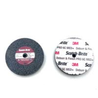 3M Scotch-Brite Roue unitaire professionnelle de débavurage et de finition 3*1/2*1/4 pouce Grande 6C Med+ pour le débavurage et le rondissage des bords CNC