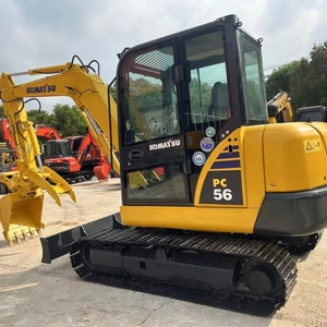 Miniexcavadora Usada Komatsu PC56 PC56-7, Máquina de Construcción Mini de 6 Toneladas, Excavadora KOMATSU PC56-7 en Venta - Product Image 4