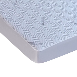 Kingworth hipoalergénico XL Twin colchón Protector estilo liso impermeable carbón cubierta para cama Hotel fresco - Product Image 5