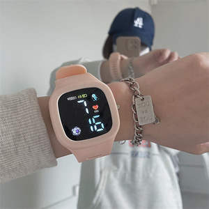 ขายร้อนกลางแจ้งคุณภาพสูงนาฬิกากันน้ำสำหรับเด็กนาฬิกาแฟชั่นดิจิตอลจอแสดงผล LED สายรัดซิลิโคน - Product Image 4