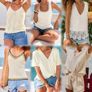 <b>Ladies</b> Wear Assortment Bale Sleeveless <b>Camisole</b> Tees Tank <b>Tops</b> Knit Vests Bulk Wholesale Surplus Garment Stock - Product Image 1