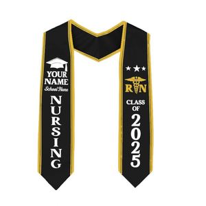 Ensemble de Stoles de Remise de Diplôme Personnalisées pour la Promotion 2025 - Écharpe et Accessoires de Robe de Cérémonie Personnalisés pour le Remise des Diplômes - Product Image 4