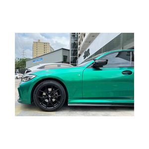 Venta caliente pegatinas de coche Color vinilo tinte burbuja libre PET Isla de Man verde coche envoltura vinilo cuerpo completo - Product Image 1