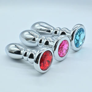 Металлические секс-игрушки для точки G: Новые металлические анальные пробки с тремя кольцами и резьбой, для расширения ануса, мастурбации, интимные товары для взрослых - Product Image 4