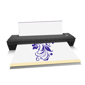 Professional <b>A4</b> Thermal Tattoo <b>Printer</b> 2600mAh USB Wireless Stencil Transfer <b>Printer</b> 203dpi with 10pcs Tattoo <b>Paper</b> - Product Image 1