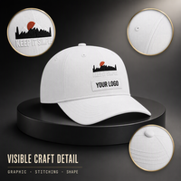 Casquette de baseball sportive respirante à 6/5 panneaux en polyester/coton avec impression numérique, ajustement réglable et style urbain
