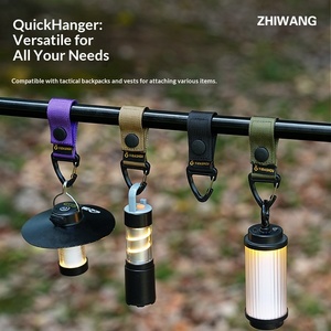 <span class=keywords><strong>ZHI</strong></span> <span class=keywords><strong>WANG</strong></span> - Hebilla Táctica Multiusos para Exteriores, Cinturón de Cinta para Colgar, Colgador Rápido Antipérdida, Llavero Triangular para Mochila - Product Image 5