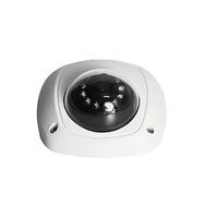Caméra BRvision au design unique, anti-vandalisme, dôme blanc, avec vision nocturne IR LED étanche IP66k, boîtier en alliage d'aluminium pour bus