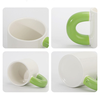 Tasse en céramique personnalisée Topjlh 300ml-Impression de photo/texte par sublimation, vente en gros et livraison directe, tasse cadeau pour événement d'entreprise