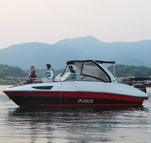 Bateau semi-cabine Flit-730, bateau à passagers en fibre de verre, bateau à moteur - Product Image 5