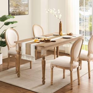 <span class=keywords><strong>Camino</strong></span> <span class=keywords><strong>de</strong></span> <span class=keywords><strong>Mesa</strong></span> <span class=keywords><strong>Estilo</strong></span> Bohemio <span class=keywords><strong>de</strong></span> 14x72 Pulgadas, Rayas Mexicanas Marrón/Marfil con Costuras Bicolor, Decoración Boho Rústica - Product Image 6