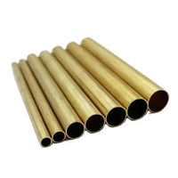 H70 Uniform Grain Durable Brass Tube 141.1mm Stress Relieved ISO4046 Sensor Housing Pipe for Wall and Decoration
