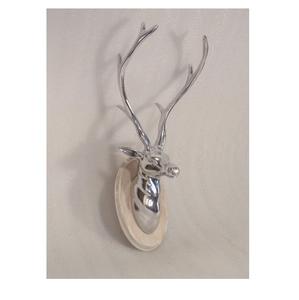 Metal Deer Head Aluminio Stag Wall Animal Escultura para decoración de interiores - Product Image 1