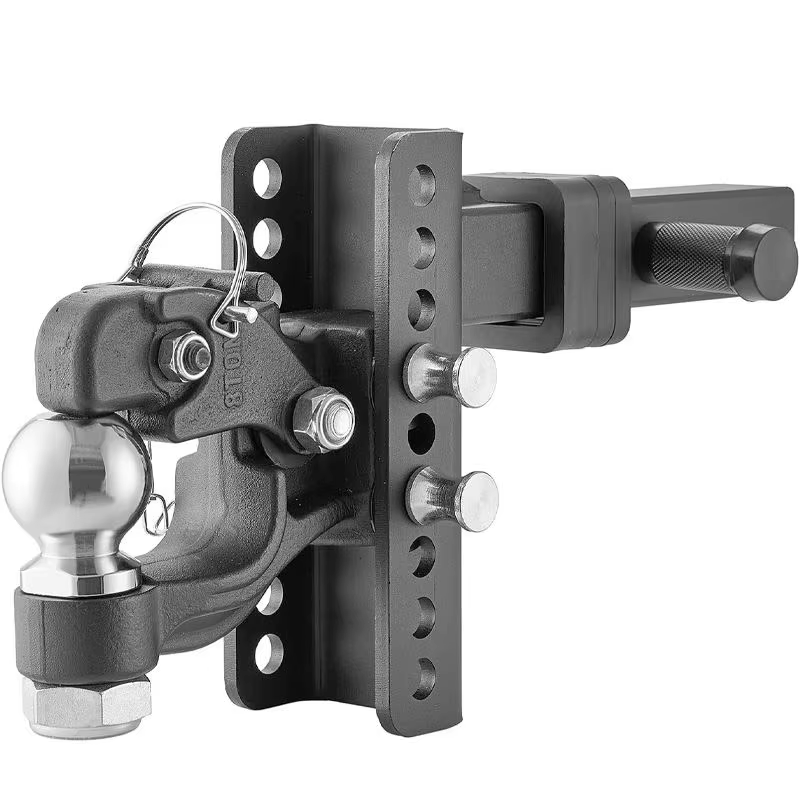 AMBITION Adjustable Pintle Hitch Hook Combination