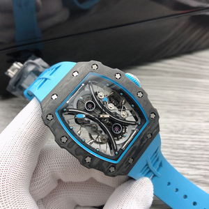 Reloj Tourbillon de Alta Calidad Estilo RM 53-01, Caja de Carbono, Esqueleto, Automático - Product Image 1