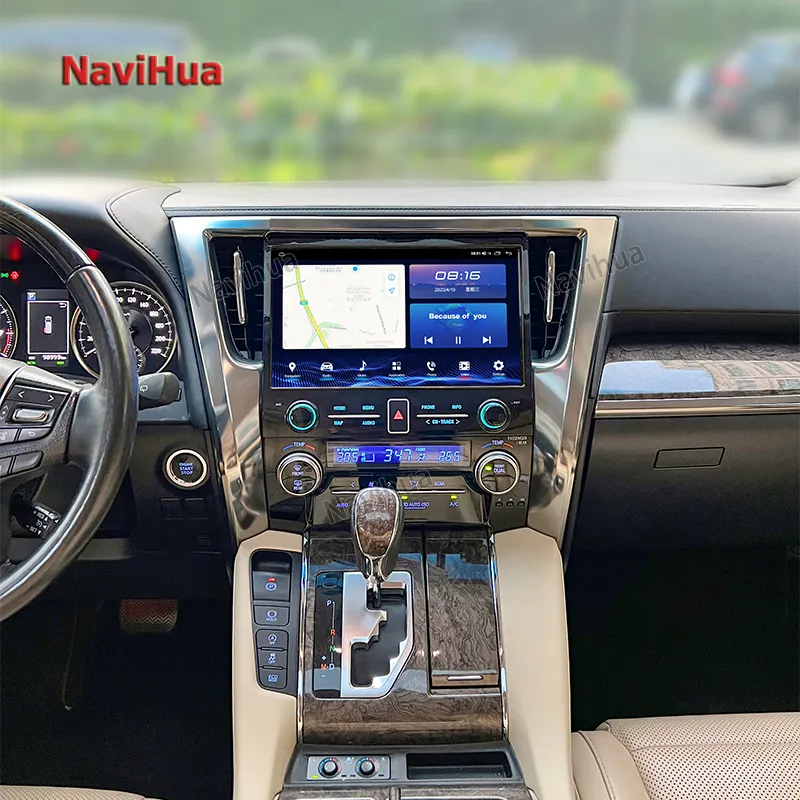 NaviHua 11.6" Android System Car DVD Player Car Radio GPS Navigation Head Unit Multimedia Player for Toyota Alphard 2015-2019