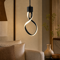 Ampoule LED décorative NEXcell 10W en forme de huit, culot E26 ou E27, pour éclairage suspendu de café ou d'hôtel