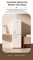 Mini-réfrigérateur compact 183L BCD-185K2AT, double porte, pour bar à domicile et dortoir