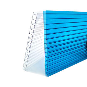 Feuilles creuses cellulaires de <span class=keywords><strong>polycarbonate</strong></span> de panneau alvéolaire clair de policarbonato pour l'abri de pluie de toit - Product Image 1