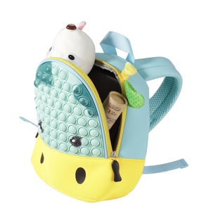Nouveautés 2022 : Sac à dos scolaire en silicone anti-stress pour enfants, motif animal, avec pop-it intégré - Product Image 3