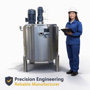 Stainless Steel Mixing Tanks Soy Sauce Detergent <b>Coffee</b> Mixing Tank With Homogenizer Agitator Mixer - Product Image 2