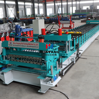 Machine automatique de formage de rouleaux pour réservoirs d'eau, pour la production de panneaux en acier galvanisé, avec système de découpe hydraulique et contrôle PLC