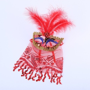 Nouveau masque en forme de cœur en fil de plastique avec logo, style européen et américain, créatif, pour fête costumée adulte - Product Image 2