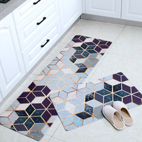 Tapis de cuisine imprimé très vendu, en PVC, résistant à l'huile, antidérapant, pour la cuisine