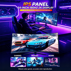 Moniteur <span class=keywords><strong>incurvé</strong></span> ultra-large de 34 pouces en gros, 180 Hz, 1 ms, WQHD 3440x1440p, <span class=keywords><strong>écran</strong></span> 10 bits, 100 % DCI-P3 pour affichage de jeu de qualité cinéma - Product Image 6