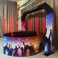 Nouvelle Conception 2026 – Anneaux Lumineux LED RGB 360° pour Cabine Photo, Impression en Libre-Service, iPad, Smartphones, Appareils Photo Reflex – Capacité 15 Personnes