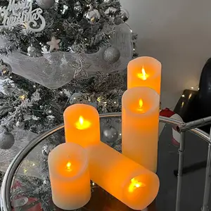 Çin toptan Led mum çay ışık Mini pil titrek uzaktan kumanda Led mum ile Led alevsiz mumlar noel