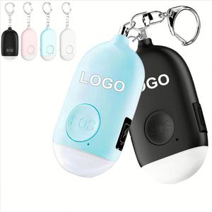 New Recharge Anti-wolf Alarm Flashlight <b>Smart</b> Outdoor Personal 130dB Security Self-defense Keychain - Product Image 1