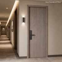 Porte de chambre d'hôtel qui bloque la télévision et les bruits du chambre d'à côté |   Finition mélamine 35 dB, feuille de 58 mm, garantie 2 ans