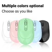 Mouse Nirkabel Mouse Komputer Nirkabel dengan USB 2.4GHz, Penerima, 6 Tombol, Mouse USB Kompatibel PC Laptop Desktop (Hitam)