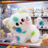 En gros, Jouets en peluche chat doux de 8 pouces, animaux en peluche, jouets pour enfants à thème dessin animé et anime, pour machine à griffes