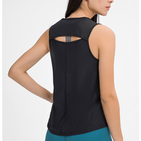 Nouveau T-shirt de sport sans manches pour femmes, gilet de sport Fitness sans manches, haut de sport à manches courtes