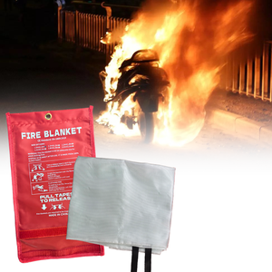 Manta Ignífuga de Tela de Fibra de Vidrio Suave No Tóxica Específica para Bomberos, Certificada EN1869 para Protección Contra Incendios en el Hogar - Product Image 1